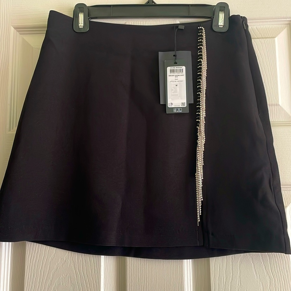 Vero Moda mini skirt with rhinestones embellishments.